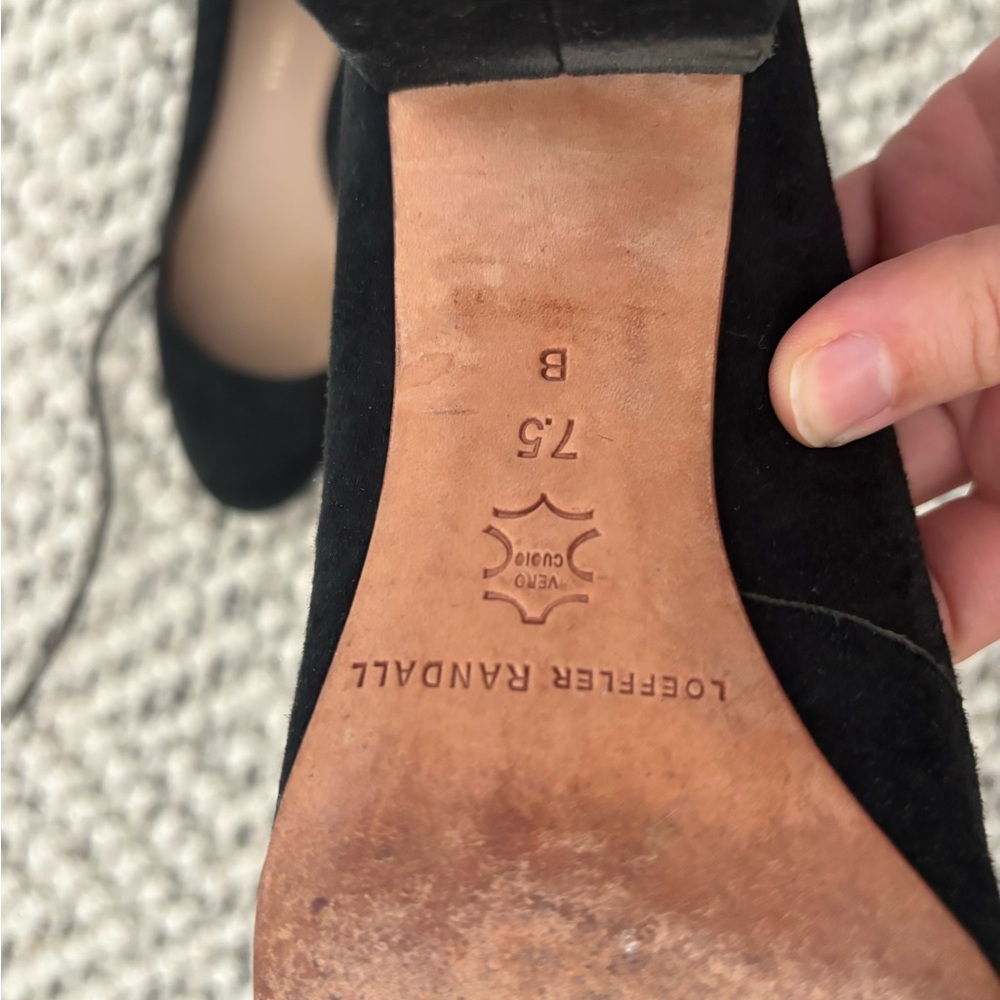 Loeffler Randall Black Suede Heels